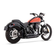 Vance & Hines 47325 PCX Black Shortshots Staggered Exhaust 2012-2017 Softail