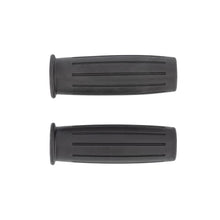 Load image into Gallery viewer, Motorcycle Hand Grips Vintage Black for 7/8 inch (22mm) Handlebars without Throttle Assembly - Highway Hawk H45-1203B
