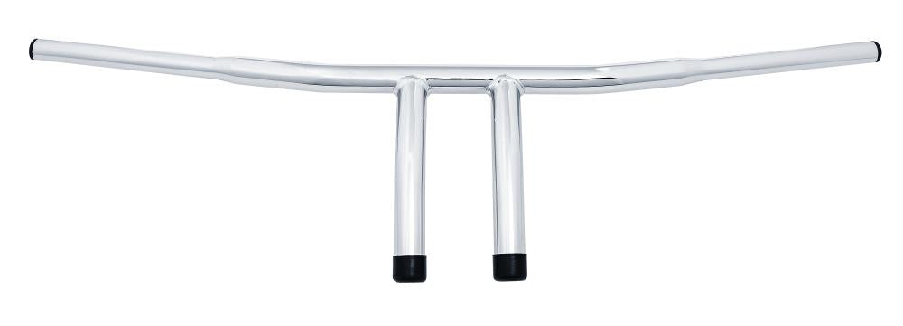 Fat 1-1/4 inch (32mm) Wishbone T-Bar Handlebars, Chrome fits Honda,Suzuki, Yamaha Selected Models - Highway Hawk H55-504