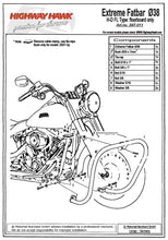 Load image into Gallery viewer, Engine Guard/Highway Bar 38 mm Black for Harley Softail  - Highway Hawk H597-011B
