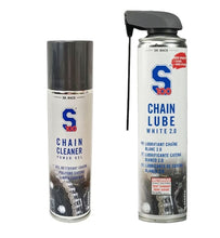 Load image into Gallery viewer, SDoc S100 Chain Cleaner Gel Chain Cleaner Gel + White Chain Spray 2.0 Combi Deal (300/400ml Aerosol Cans)

