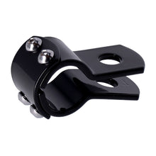 Load image into Gallery viewer, 1-1/8 Inch (28mm) 3 Piece Clamp Gloss Black for Footpeg/Spot Light - Motorcycle Storehouse 515263
