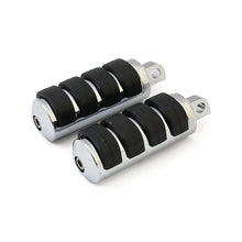 Load image into Gallery viewer, Vibra-Kushion Footpegs (Pair) for Harley-Davidson Rider or Passenger - Large Peg - Custom Chrome 18962
