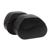 Ledrie HLZAD2-2030 Saddlebag Set / Panniers (20L) Leather Black fits Indian Scout/Kawasaki Vulcan S made from Genuine Real Leather