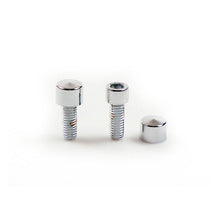 Load image into Gallery viewer, Chrome Bolt Covers for 10mm Allen Socket Head M10 Bolts (takes 8mm allen key)
