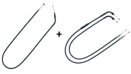 Extended Control Cables +20cm longer than stock - Honda Rebel CMX500 - Black