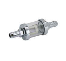 Load image into Gallery viewer, Inline Petrol Fuel Filter for 1/4 inch 6mm Line See-Through Clear Glass Universal
