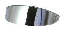 Load image into Gallery viewer, Plain Chrome Visor Peak for Motorcycle Headlight 7 inch (180mm) Large - Drag Specialties 2001-0368
