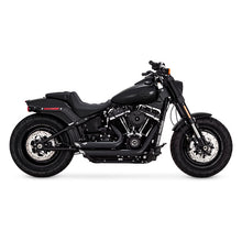 Load image into Gallery viewer, Vance &amp; Hines 47333 PCX Black Shortshots Staggered Exhaust fits Harley-Davidson 2018 up Softail

