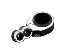 Load image into Gallery viewer, Chrome Pivotable Dual Cable Clamp - 1 inch to 1-1/8 inch (25-28 mm) - Highway Hawk H68-188
