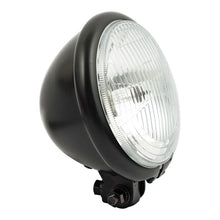 Load image into Gallery viewer, 5-3/4 inch Black Bates Style Headlight, Perfect for Chopper/Bobber - Custom Chrome 688021
