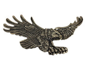 Metal Emblem American Eagle Brass-Gold Colour Self-Adhesive - Large (15cm wide) - Highway Hawk H01-302