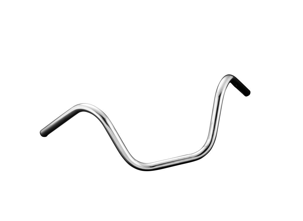 Chrome 1 Inch Handlebars FXWG Style - Highway Hawk H55-237