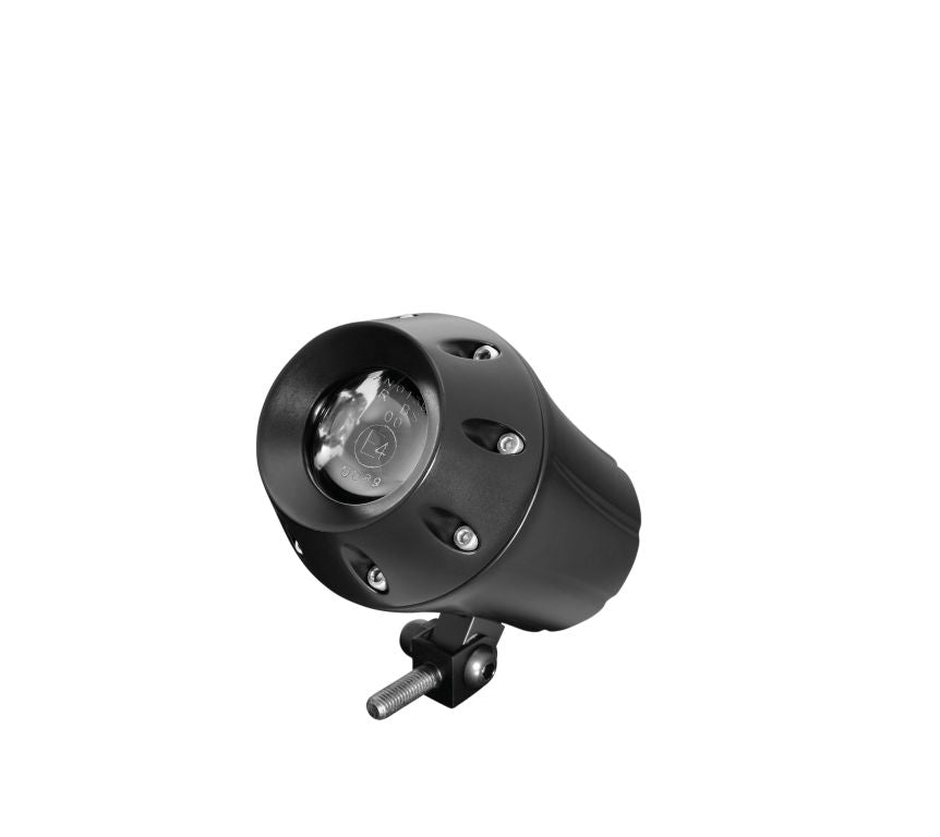Headlight Conical Black Dual Beam E-mark - 11cm Wide