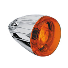 Load image into Gallery viewer, PAIR of Chrome Bullet Indicator Turn Signals fits Harley-Davidson Grooved Casing
