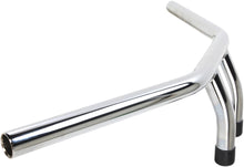 Load image into Gallery viewer, Handlebars 6 in. High T-Bar 1 in. (25mm) - Chrome with Wiring Dimples - EMGO 07-93421
