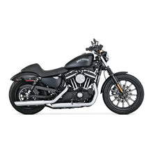 Load image into Gallery viewer, Vance &amp; Hines Twin Slash 3 in. Slip-on Exhaust Chrome 2014-2020 Sportster
