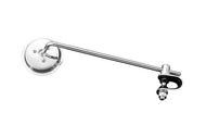 Clamp-On 3 inch Round Mirror Chrome Retro Chopper Scooter - 8 inch Long Stem - Highway Hawk H91-8011