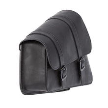 Load image into Gallery viewer, Ledrie HLZAD2-2023 Frame Bag Black 6.5 Litres fits Yamaha, Suzuki &amp; Harley Sportster made from Genuine Real Leather
