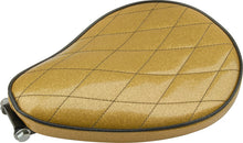 Load image into Gallery viewer, Le Pera Custom Motorcycle Solo Seat Gold Metal Flake + Mounting Bracket
