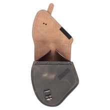 Load image into Gallery viewer, Ledrie HLZAD2-2032-2 Swingarm Bag Left Brown" Round" fits Harley-Davidson Softail &amp; Touring 2018 up - Genuine Real Leather
