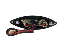 Load image into Gallery viewer, Rear Brake Tail and Licence Plate Light Snake-Eye for Motorcycle/Trike E-mark - Chrome - Highway Hawk H68-340
