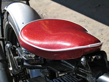 Load image into Gallery viewer, Le Pera Custom Motorcycle Solo Seat Red Metal Flake + Mounting Bracket
