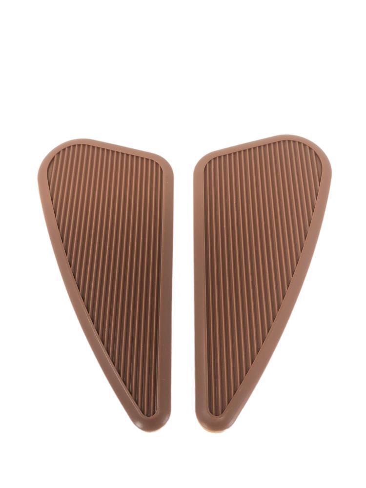 Knee Pads for the Fuel Tank 1 Set - Brown 190mm x 90mm - Highway Hawk HC61-067