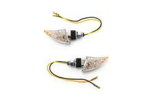 Load image into Gallery viewer, Turn Signal Set Shark Fin LED, Short Stem - Chrome
