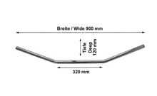 Load image into Gallery viewer, Drag-Style Extra Wide Chrome 7/8 inch (22mm) Motorcycle Handlebars - Highway Hawk H55-213

