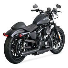 Load image into Gallery viewer, Vance &amp; Hines 46361 PCX Black Twin Slash 3 in. Slip-on Exhaust fits Harley-Davidson 2014-2022 Sportster
