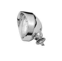Load image into Gallery viewer, Chrome Spotlight with Visor (1) E-Marked Highway Light 4 inch Diameter - Drag Specialties 2001-0277
