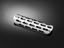 Load image into Gallery viewer, Chrome Slotted Exhaust Heat Shield Cover for up to 60mm Diameter Pipe - Highway Hawk H65-557

