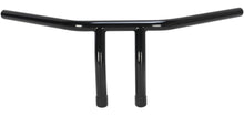 Load image into Gallery viewer, Handlebars 6 in. High T-Bar 1 in. (25mm) - Black with Wiring Dimples - EMGO 07-93421B
