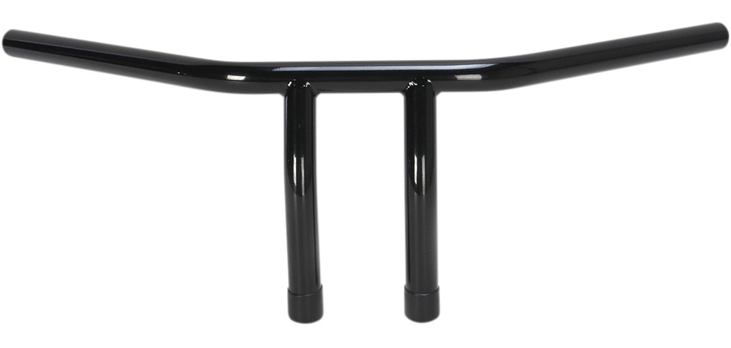 Handlebars 6 in. High T-Bar 1 in. (25mm) - Black with Wiring Dimples - EMGO 07-93421B