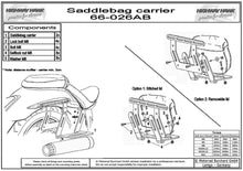 Load image into Gallery viewer, Saddlebag Carrier use with 66-025AB on Saddlebags &gt; 12.5 Litres
