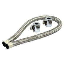 Load image into Gallery viewer, Stainless Steel Braided Fuel Line Kit 1/4 inch I.D. (16” Long Hose + 2 Connectors) - Motorcycle Storehouse 914576
