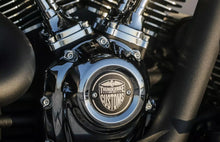 Load image into Gallery viewer, Thunderbike 22-74-020 Ignition (Timer) Cover "Thunderbike Logo" Design fits Harley-Davidson Softail, Touring Milwaukee Eight models
