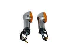 Load image into Gallery viewer, Turn Signal Set (2) Medium Cateye - Chrome - Highway Hawk H68-5061
