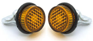 Reflectors, Reflective Mounting Bolts Pair (2) with Wingnut to Secure - Amber - Chris Products CH4A