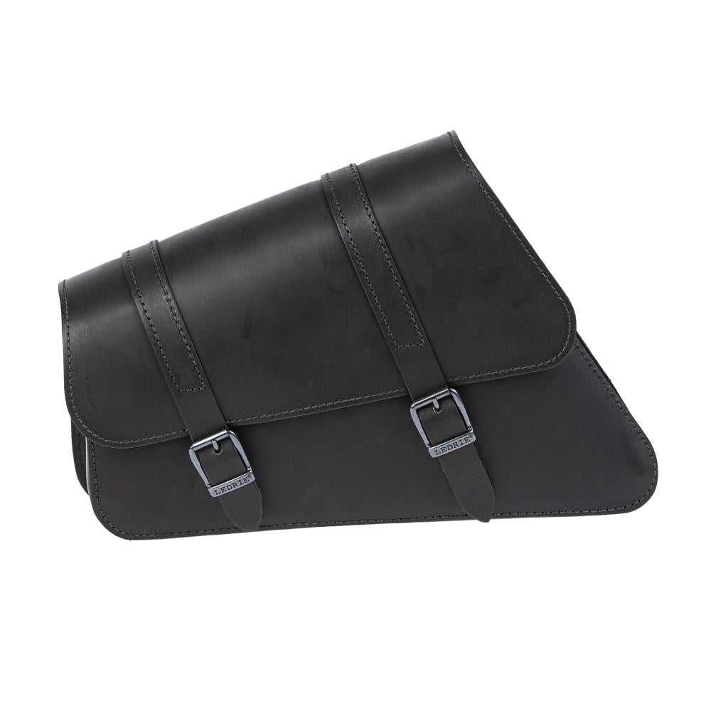 Ledrie HLZAD2-2023 Frame Bag Black 6.5 Litres fits Yamaha, Suzuki & Harley Sportster made from Genuine Real Leather