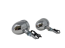 Load image into Gallery viewer, Turn Signal/Indicators Bullet Lights Pair (2) - Chrome  - Highway Hawk H68-5001
