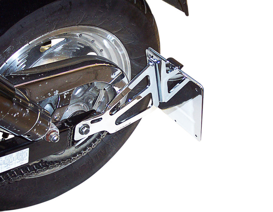 Side Mount Licence / Number Plate Holder for Suzuki VZ 800 Marauder (52mm swingarm height) - Motorrad Burchard MB20-4024
