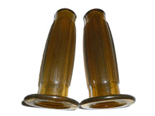 Load image into Gallery viewer, Replica Beston Vintage Style Ribbed 1 inch (25mm) Handlebar Grips Rubber - Gel Brown
