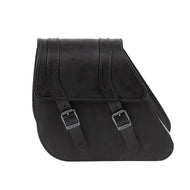 Ledrie HLZAD2-1087 Single Sided Saddlebag Black 18 Litres fits Suzuki, Yamaha & fits Harley-Davidson Softail to 2017 made from Genuine Real Leather