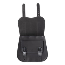 Load image into Gallery viewer, Ledrie HLZAD2-1084 Single Sided Saddlebag Black 18 Litres fits Most Cruisers - Genuine Real Leather
