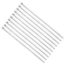 Load image into Gallery viewer, Chrome Cable Ties 200mm (8 inch) Packet Of 10 Custom Finish - Highway Hawk H67-050
