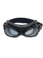 Red Baron Aviator/Flying Goggles Dakota for Open Face Helmets - Black & Black - Highway Hawk H02-917