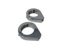Load image into Gallery viewer, Turn Signal Relocation Clamps (2) - 41mm Forks, 10mm Thread - Highway Hawk H68-622
