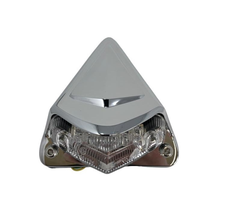 Custom Triangular Tail Light LED including Licence Plate Holder - Chro ...